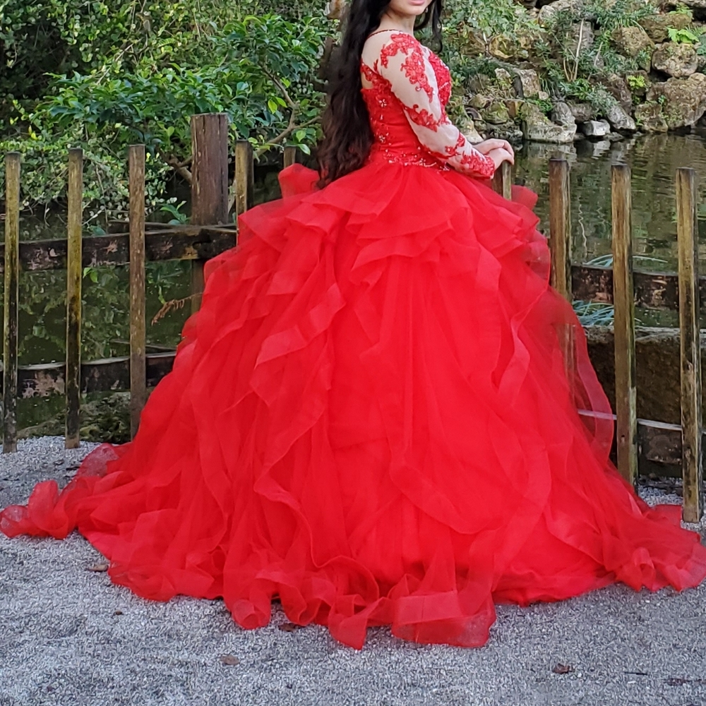 Red Ball Gown
